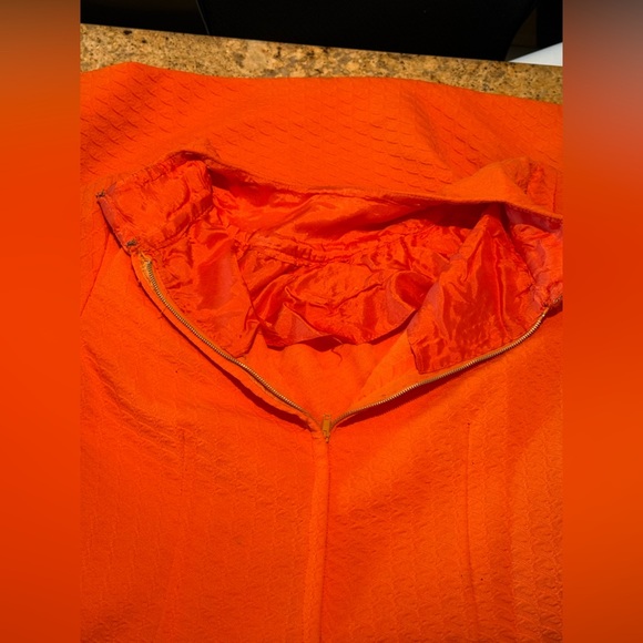 Vintage orange dress - Picture 13 of 14